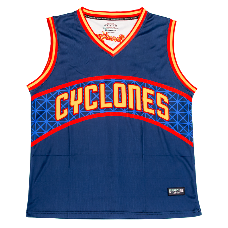 Brooklyn Cyclones Official League Basketball Jersey Navy