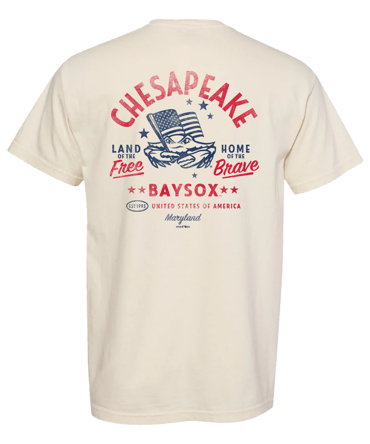 Chesapeake Baysox ADULT Comfort Colors Vintage USA 2026 NATURAL