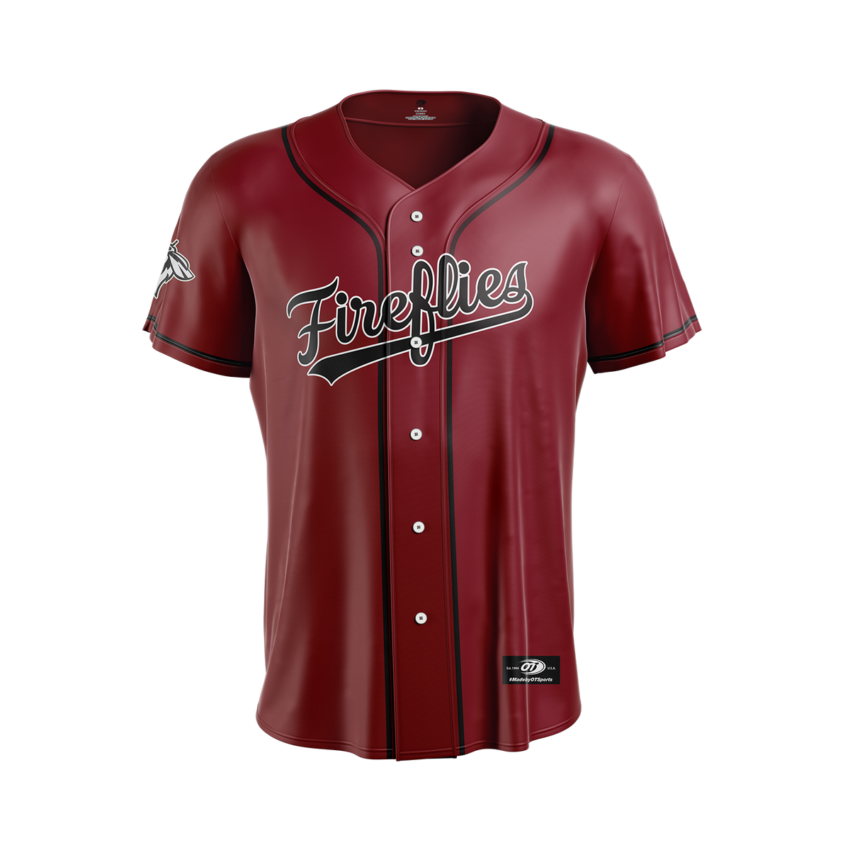 OTS Fireflies Bull Street Garnet Edition Jersey