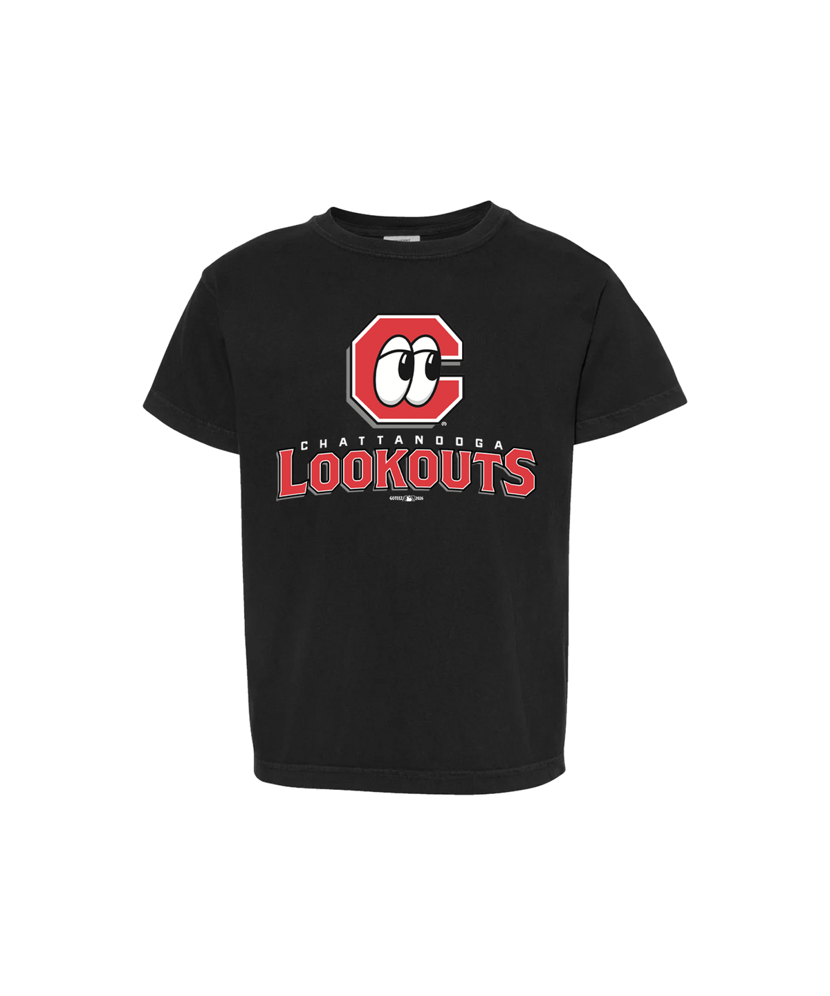 Chattanooga Lookouts Youth Primary Logo Black Tee