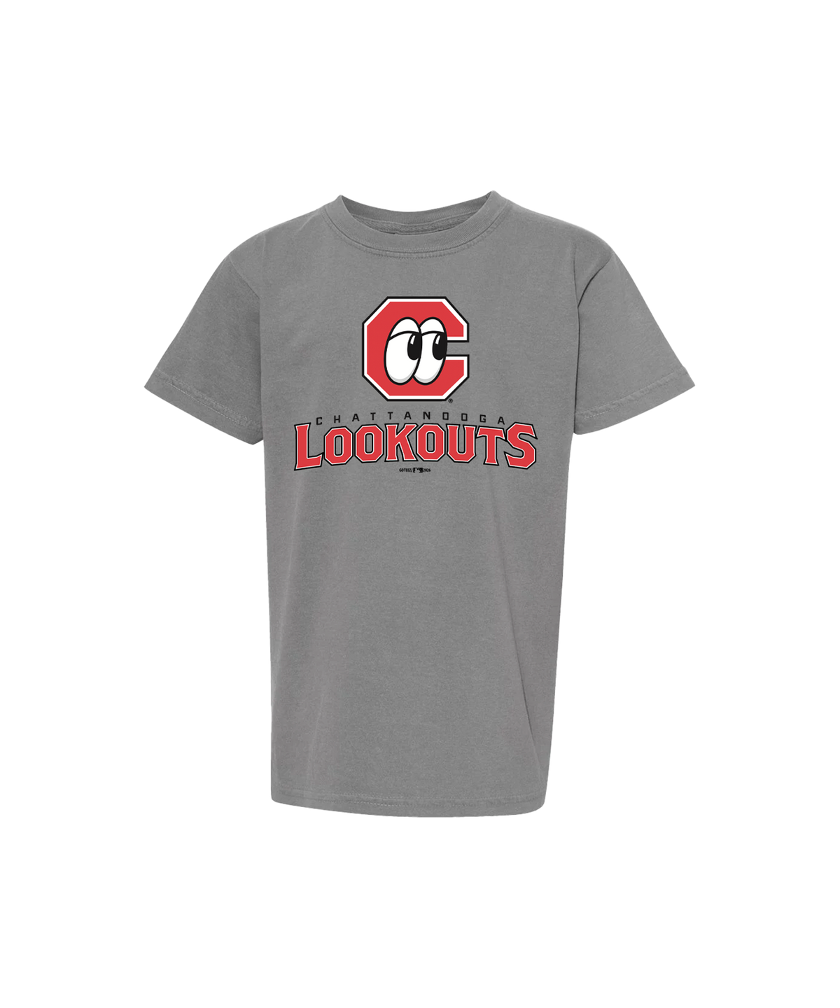 Chattanooga Lookouts Youth Primary Logo Grey Tee