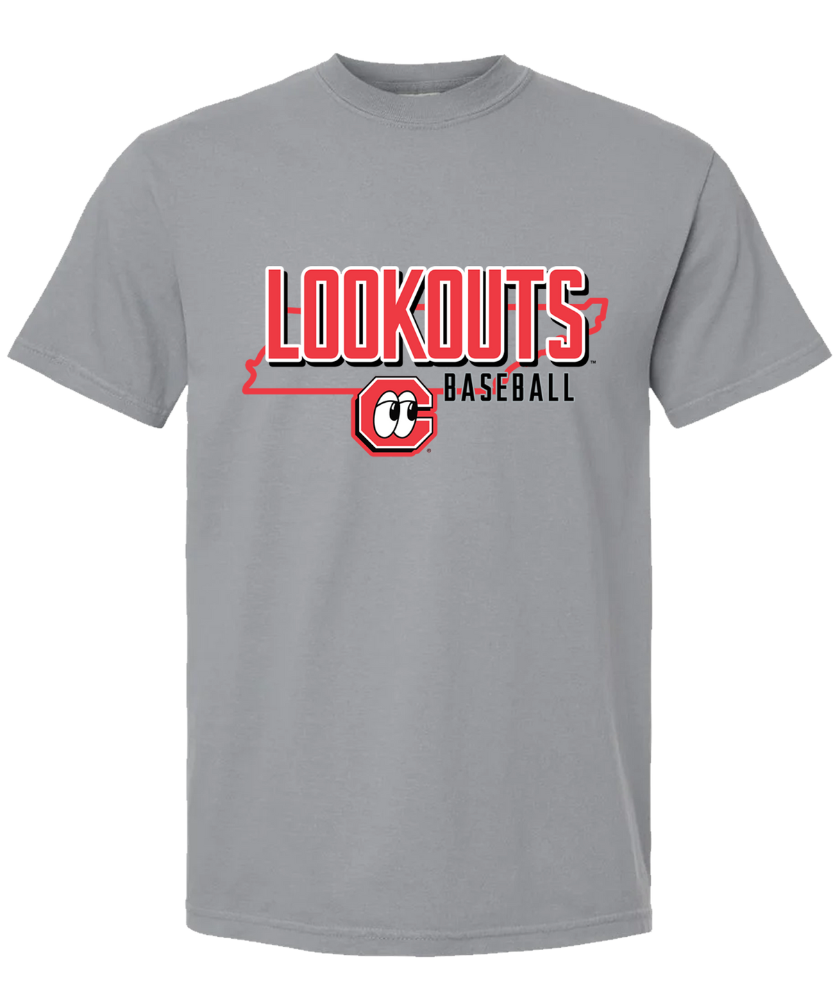 Chattanooga Lookouts State Outline Short Sleeve Tee