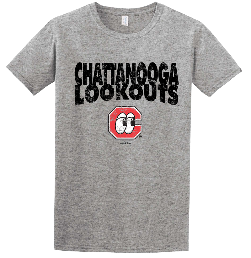 Chattanooga Lookouts Weathered Ring Spun Short Sleeve Tee