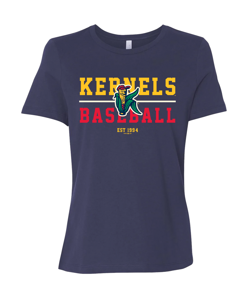 Kernels Women's Navy Blue T-Shirt