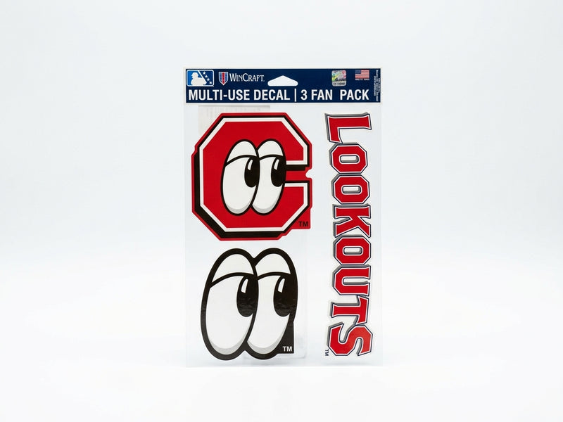 Chattanooga Lookouts Fan Decal 3pk