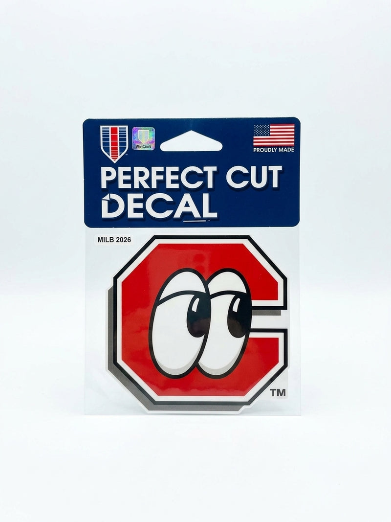 Chattanooga Lookouts 4" x 4" Perfect Cut Decal / C-Logo