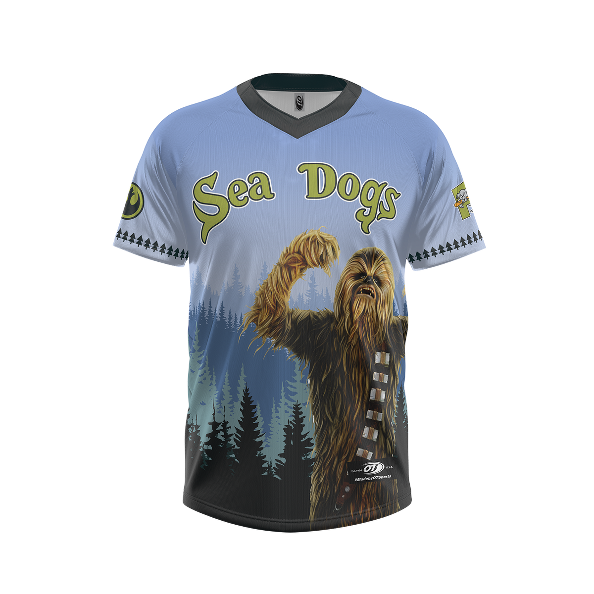 Portland Sea Dogs Chewbacca Star Wars Jersey