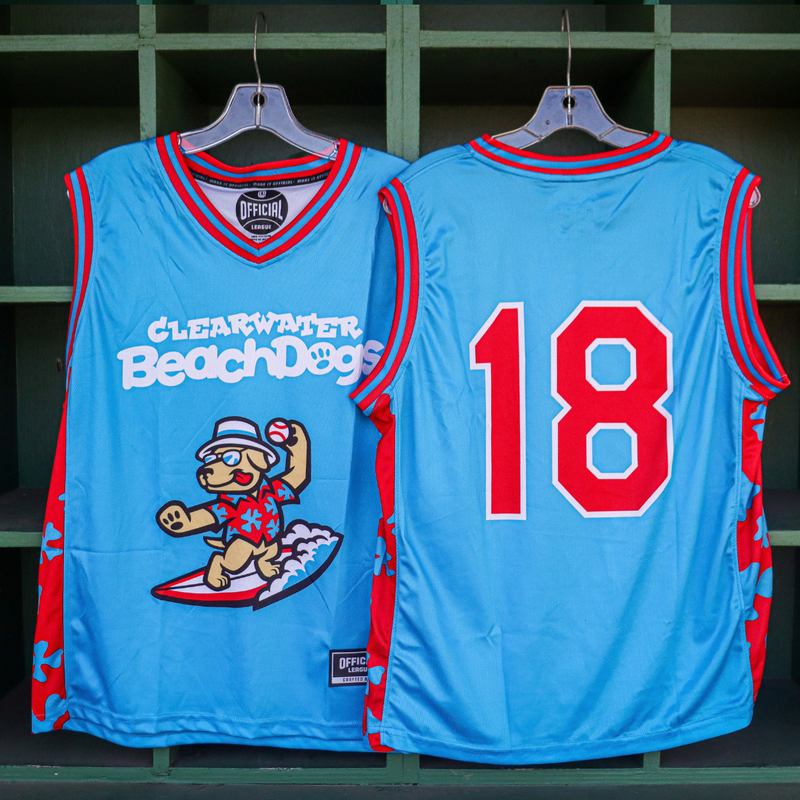 Clearwater Beach Dogs Official League Basketball Jersey