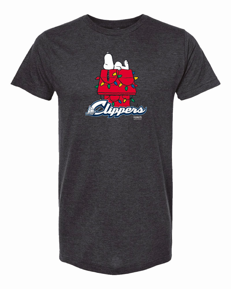 Columbus Clippers Adult Peanuts Snoopy Doghouse Tee