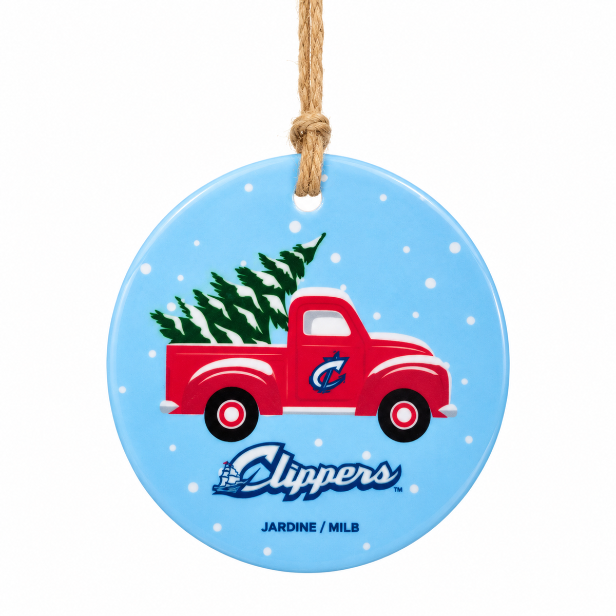 Columbus Clippers Ceramic Ornament