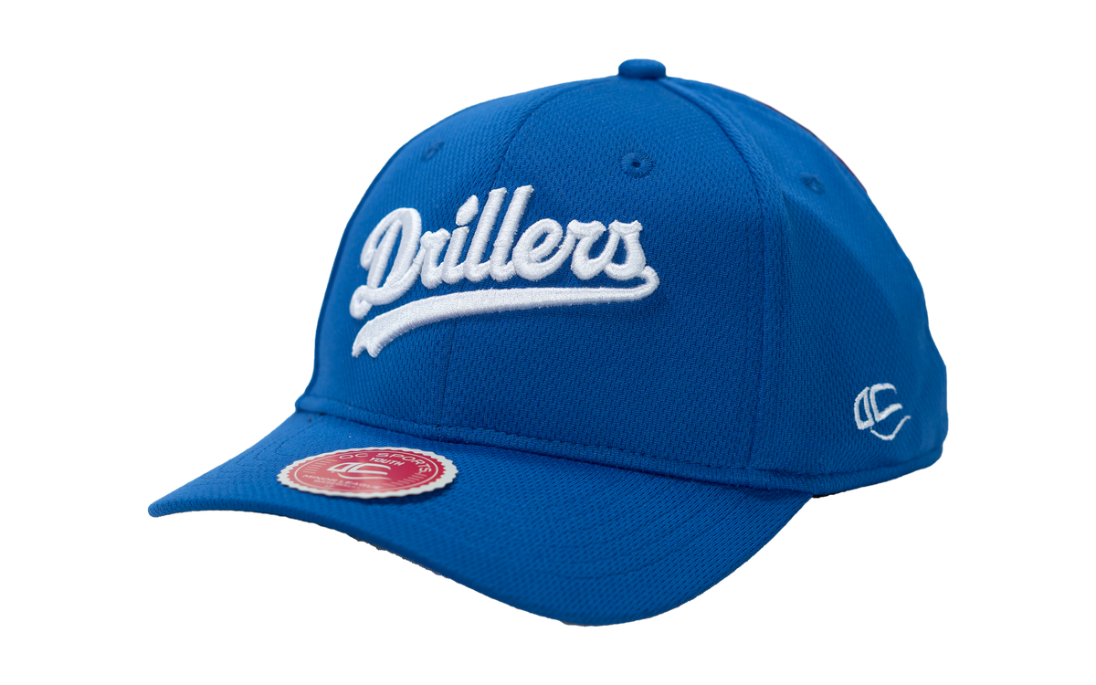 Tulsa Drillers Infielder+ Royal Script Adjustable Cap