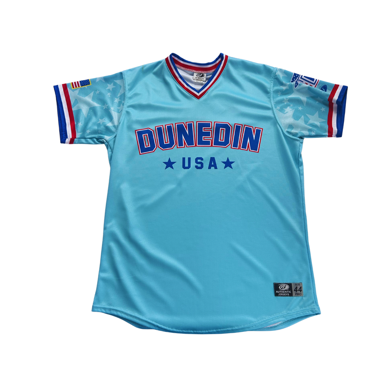 Dunedin Blue Jays 2025 July 4th Specialty Jersey