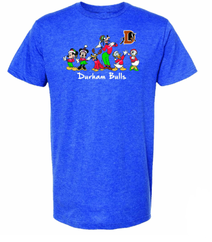 Durham Bulls Disney Holiday Tri-Blend Tee