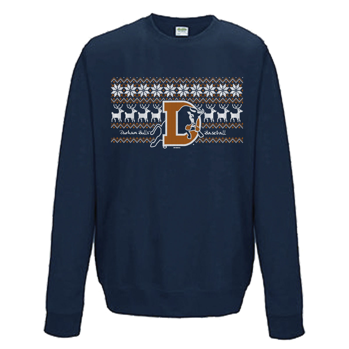 Durham Bulls Candy Cane Sweater