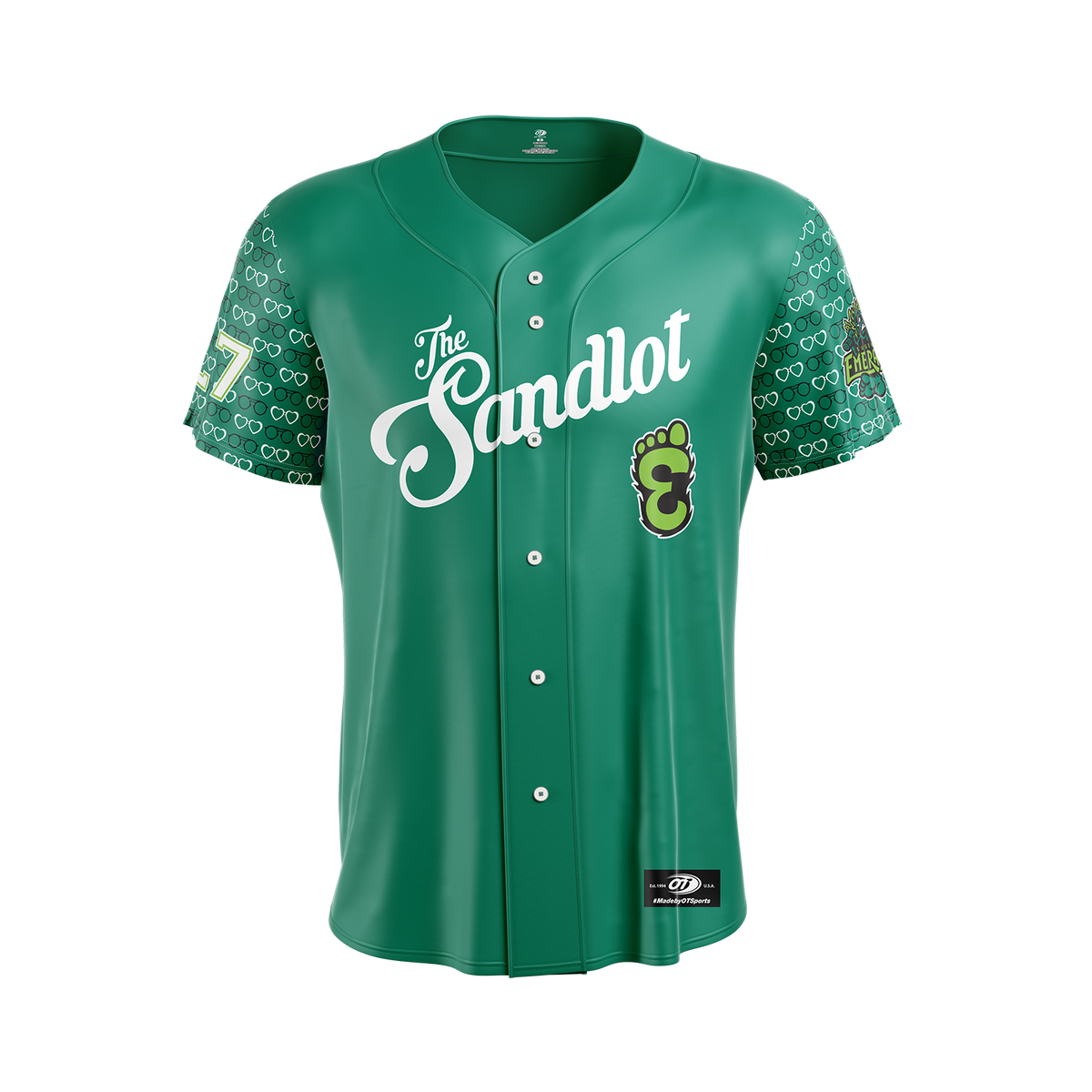 Eugene Emeralds Sandlot Green Jersey