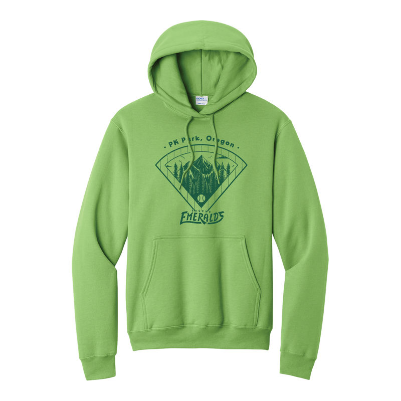 Eugene Emeralds Neon Green Ballpark Hoodie