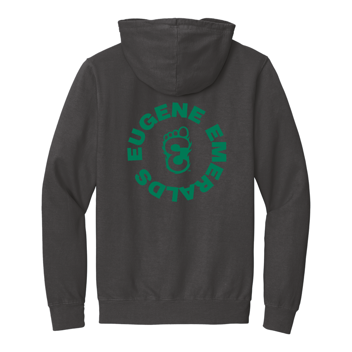 Eugene Emeralds Beach Wash Coal Hooded Sweatshirt