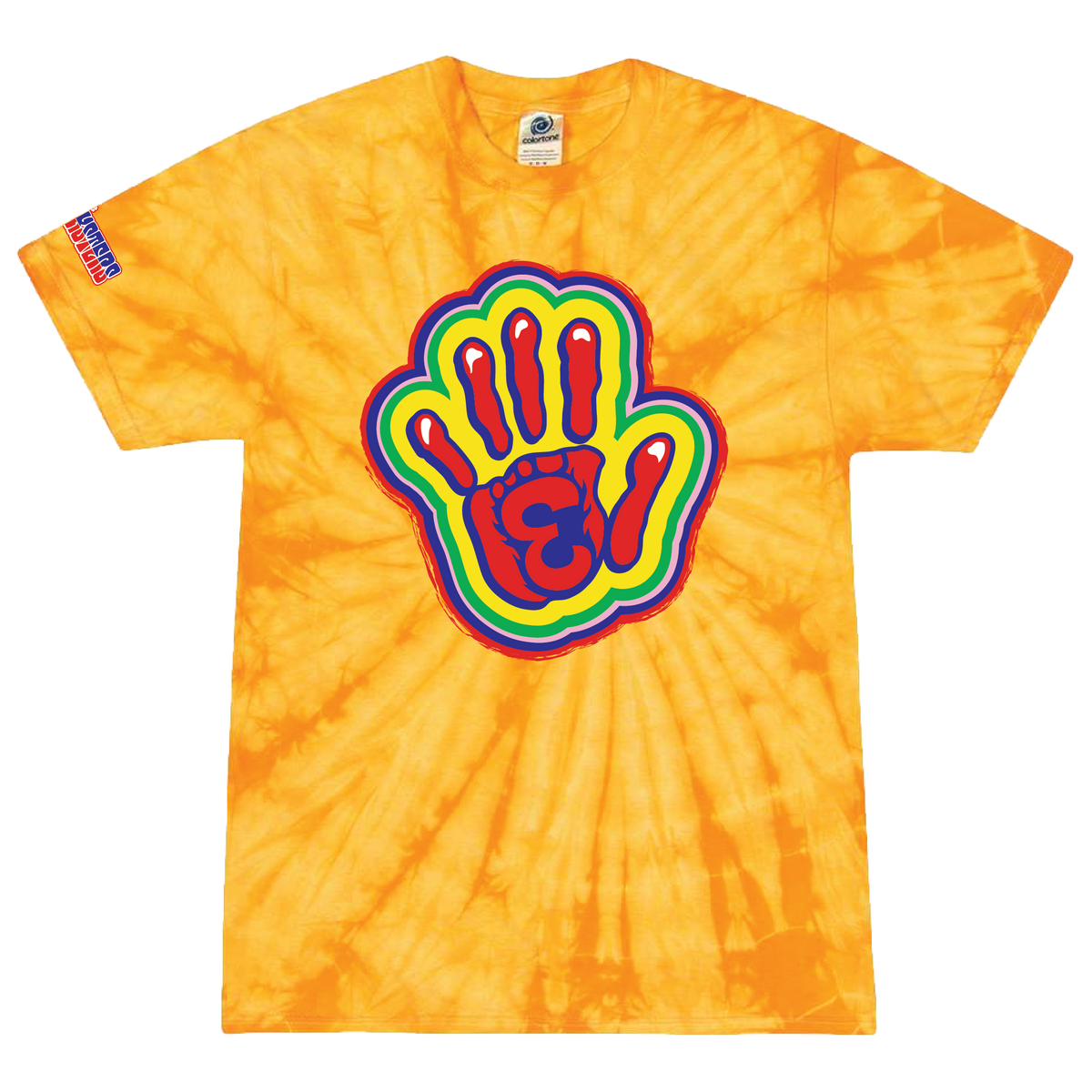 Eugene Emeralds Pranksters Handprint Tie-Dye T-Shirt