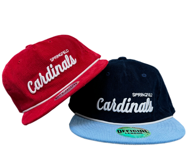 Corduroy Leather Strapback Hat