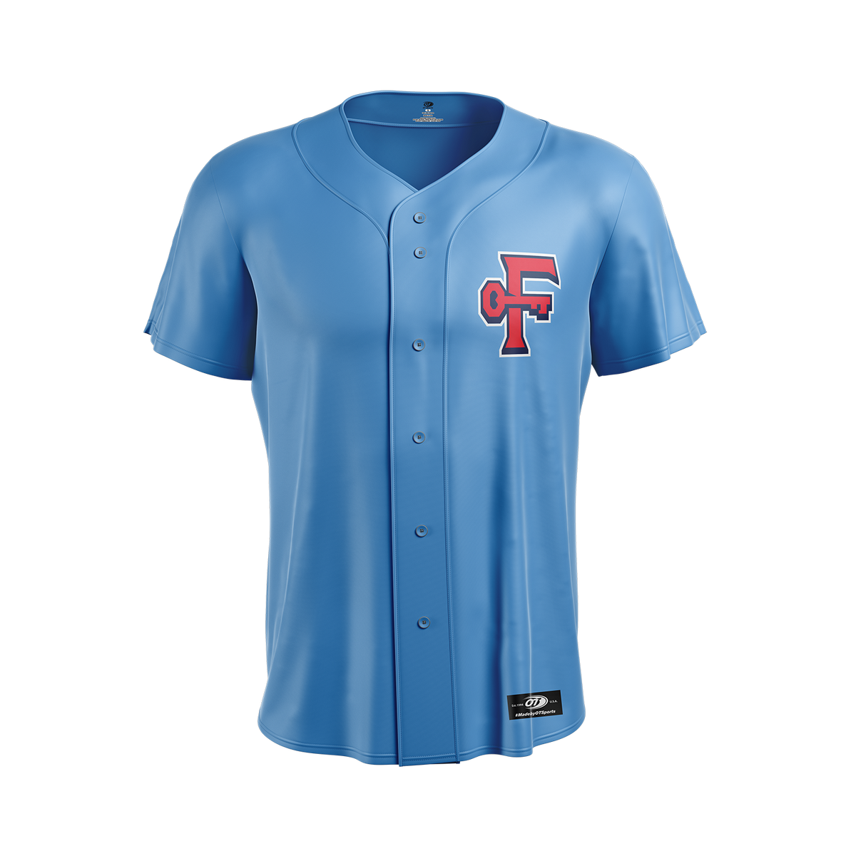 Frederick Keys ADULT ALT Jersey LIGHT BLUE
