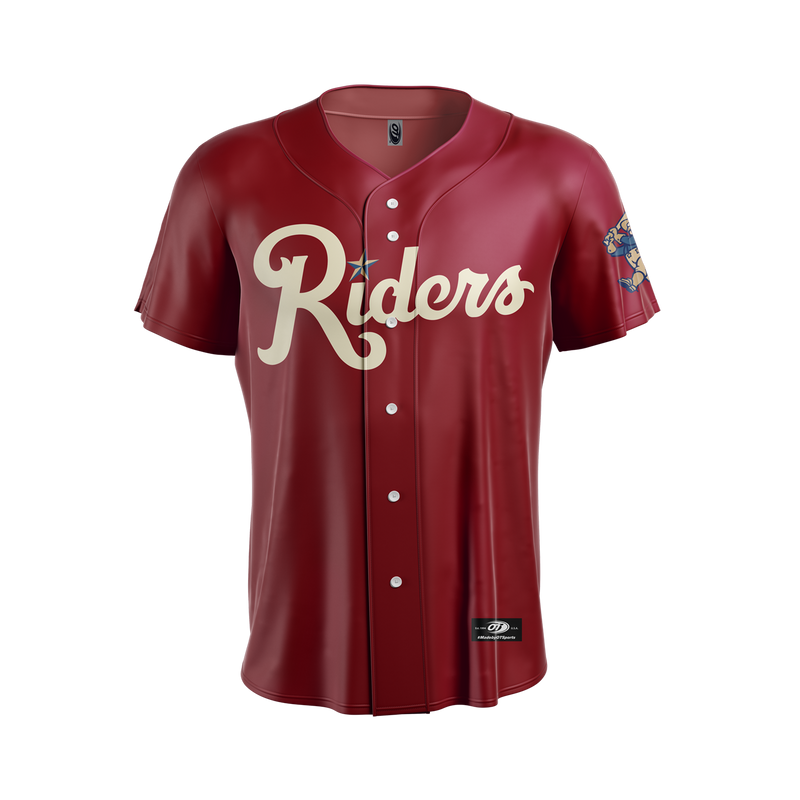 OT RoughRiders Youth Scorched Red Replica Jersey