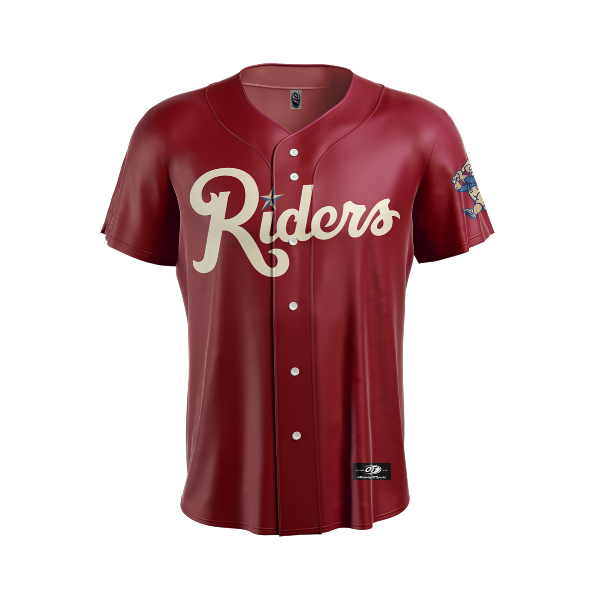 OT RoughRiders Adult Scorched Red Replica Jersey