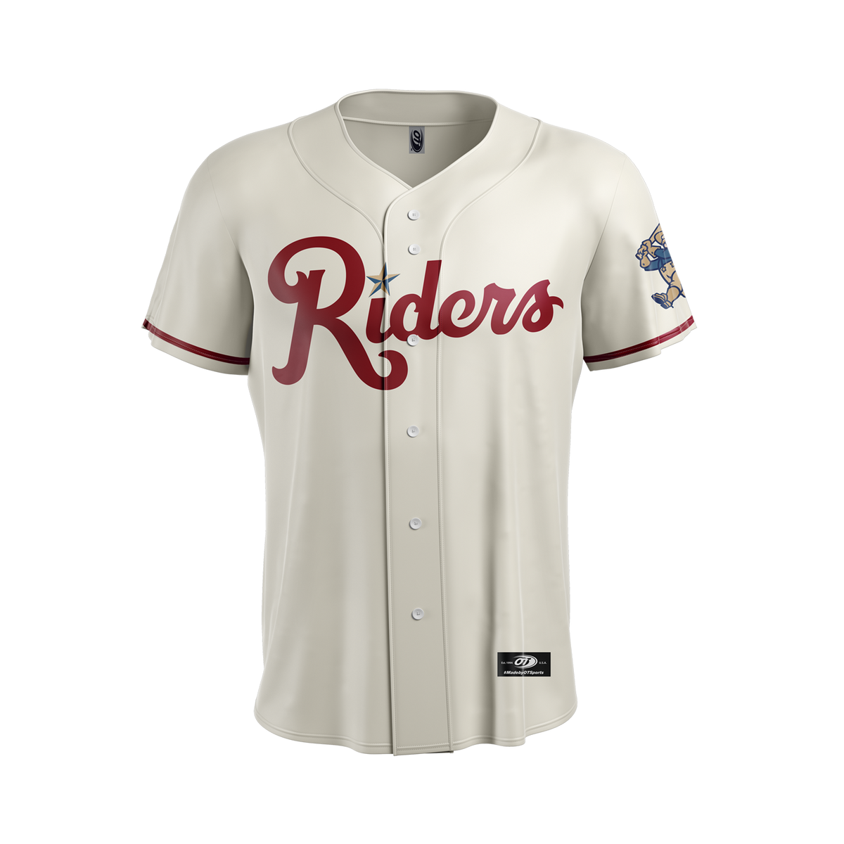 OT RoughRiders Youth Cream Replica Jersey