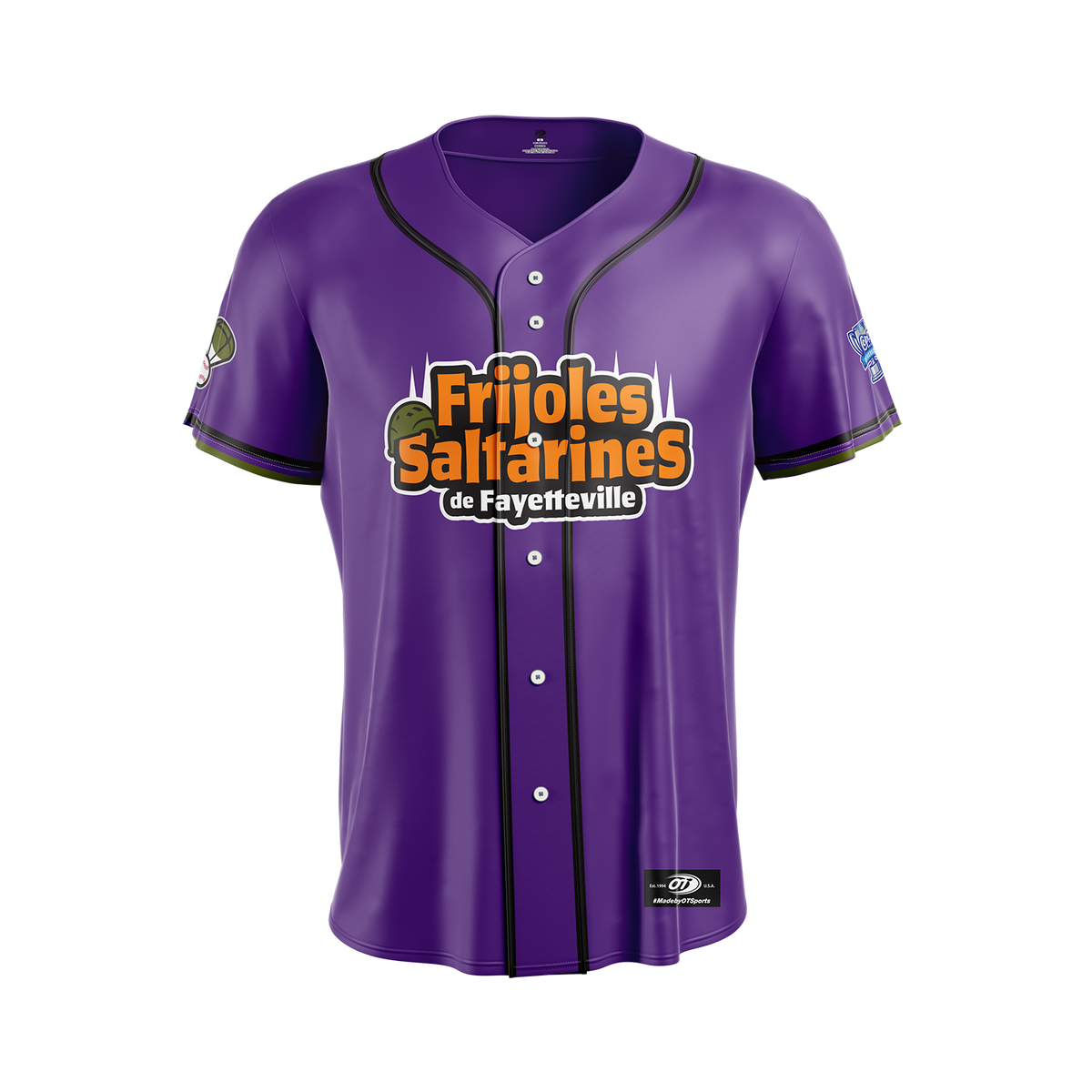 Fayetteville Woodpeckers OT Sports Frijoles Saltarines Youth Jersey