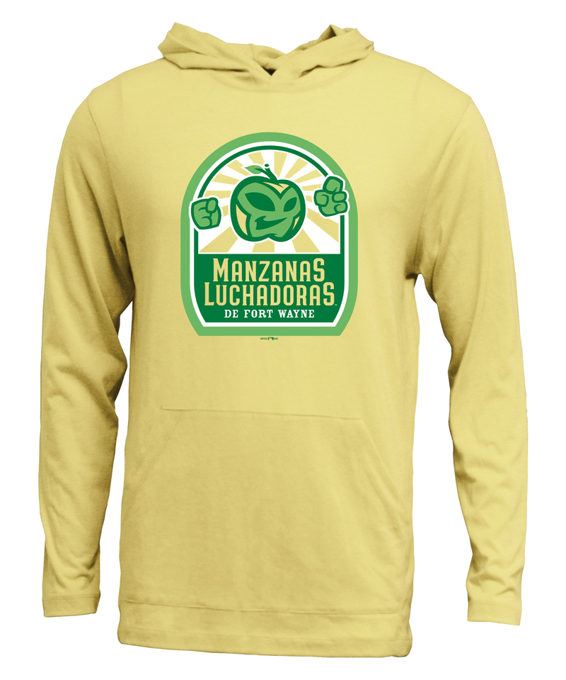 Fort Wayne Manzanas Luchadoras Yellow LS Hoodie