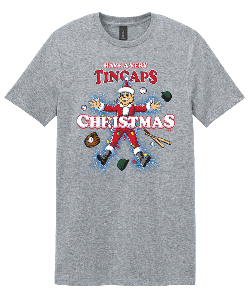 Fort-Wayne-TinCaps-Mascot-Shock-Sports-Gray-Tee