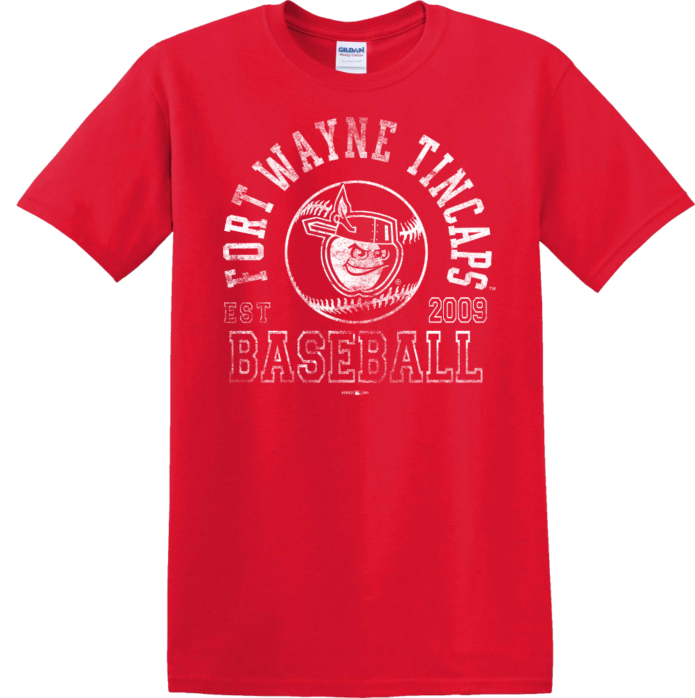 Fort Wayne TinCaps Texas Leaguer Red Tee