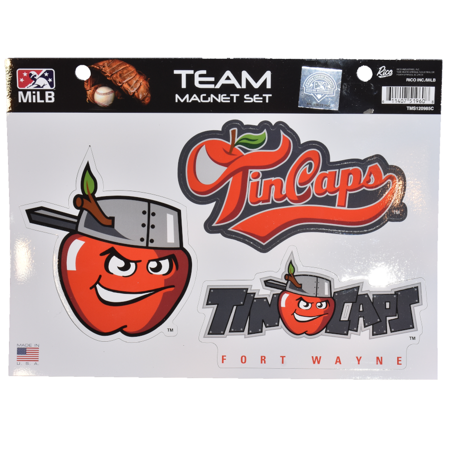 Fort Wayne TinCaps 3-Piece Magnet Set