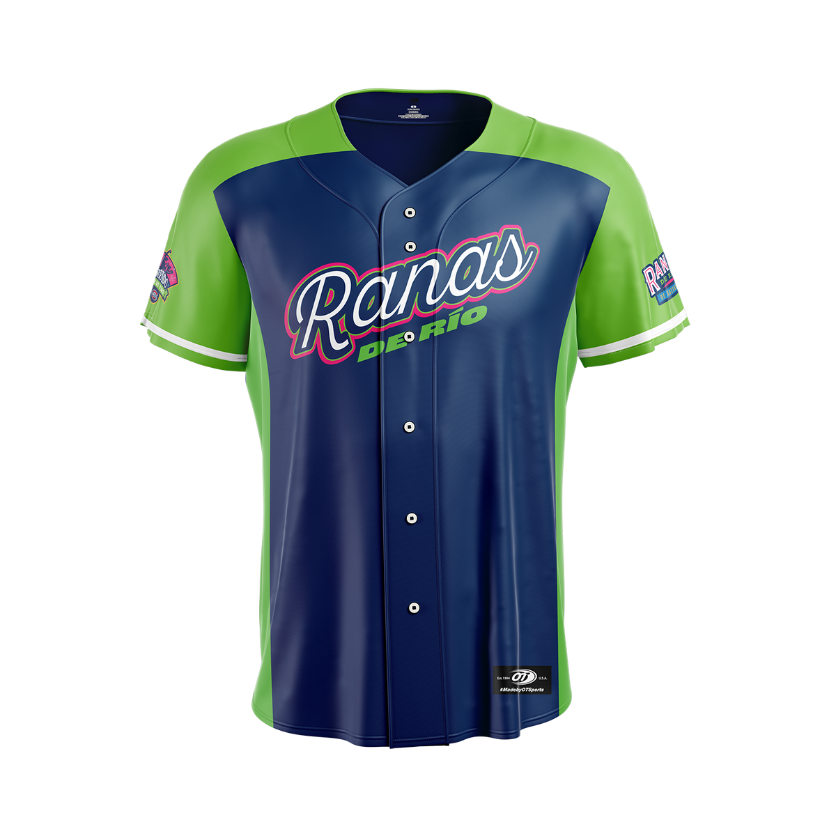 Greenville Drive OT Sublimated Ranas de los Rio 2026 Replica On Field Jersey
