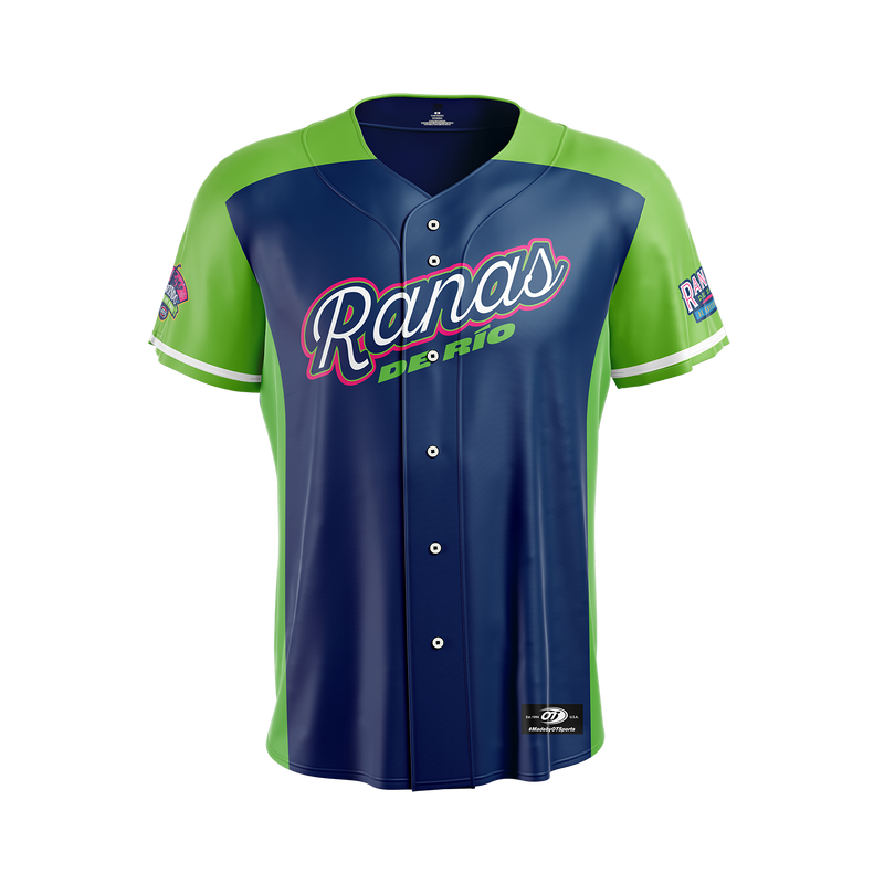 Greenville Drive OT Sublimated Ranas de los Rio 2026 Replica On Field Jersey