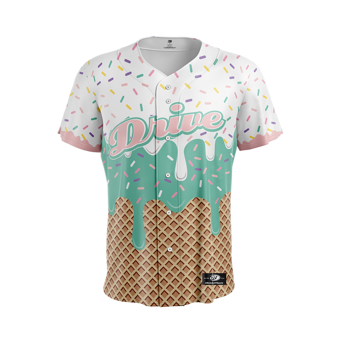 Greenville Drive OT Youth Sublimated Ice Cream On Field Jersey