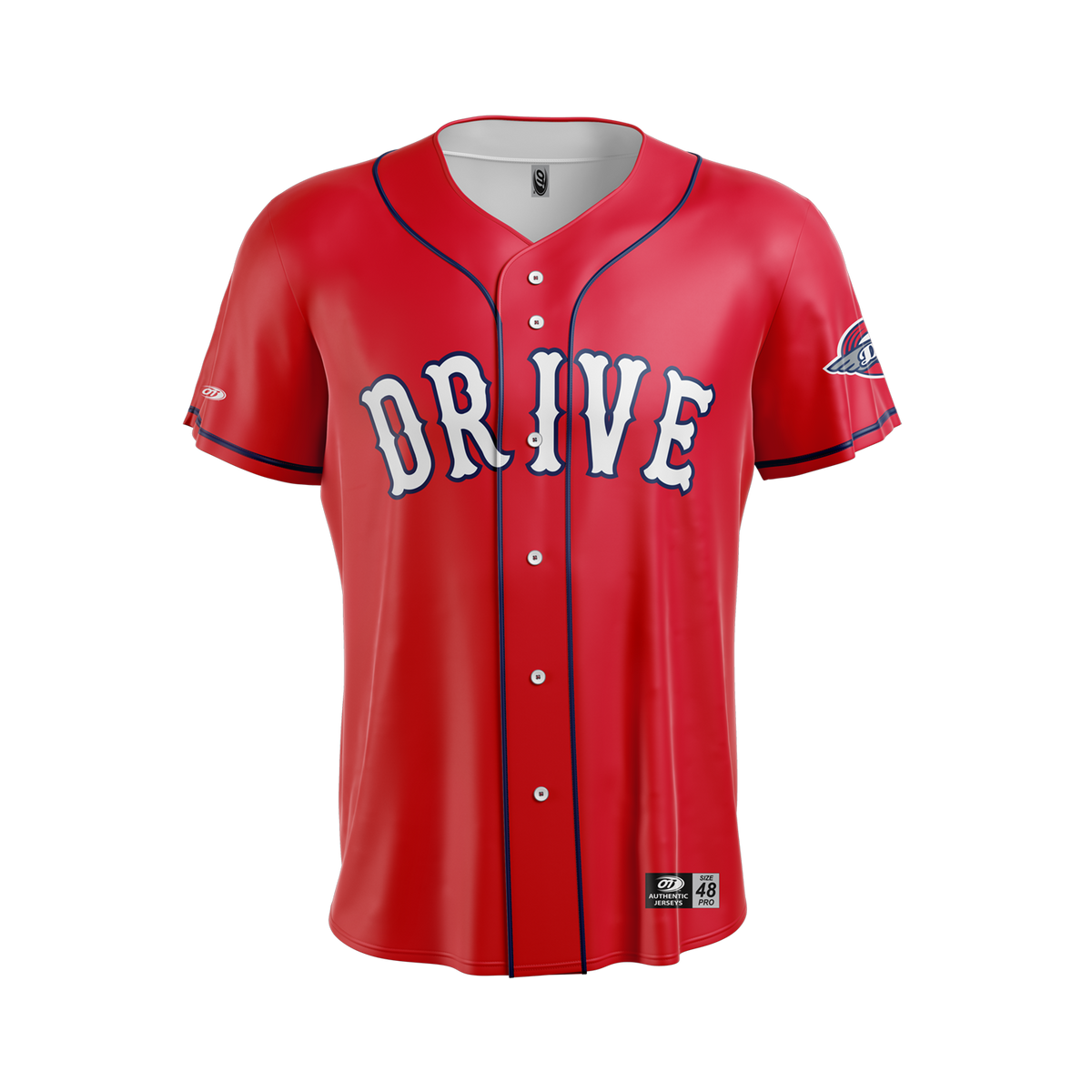 Greenville Drive OT Sports Authentic Red Alternate Jersey