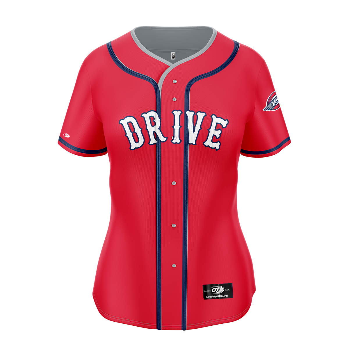 Greenville Drive OT Sport Women's Red Authentic Replica Jersey