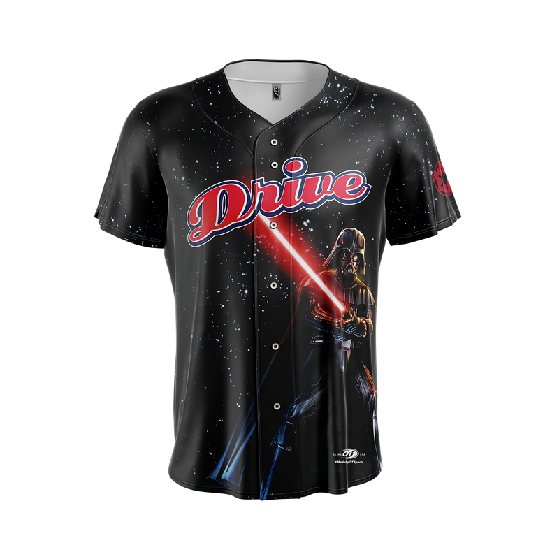 Greenville Drive OT Adult Sublimated Black Darth Vader Jersey