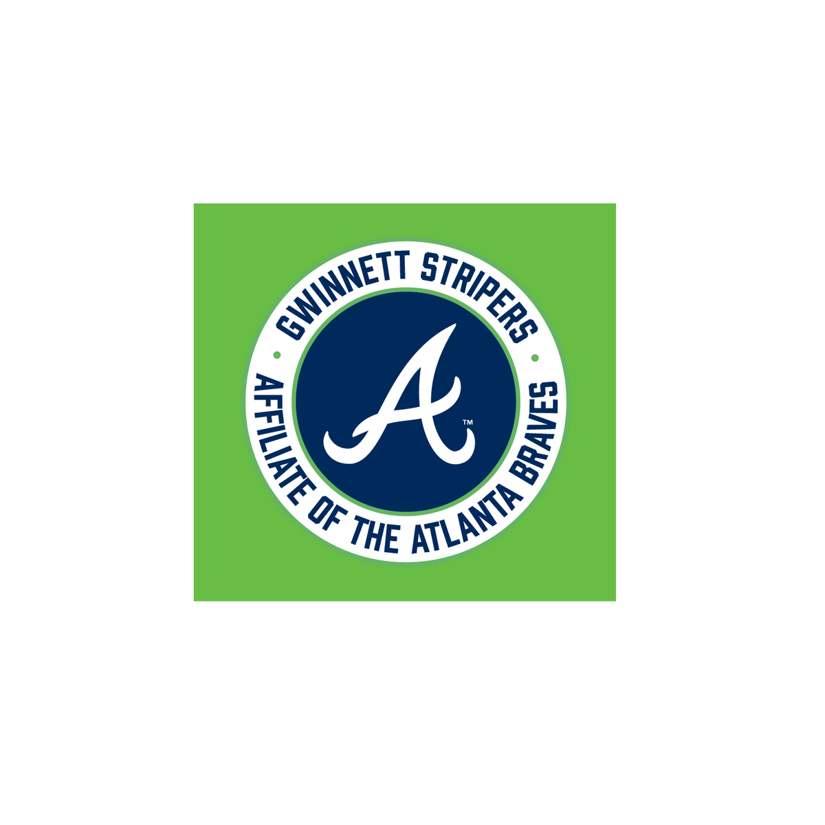 Gwinnett Stripers OT Sports Youth Green Replica Jersey