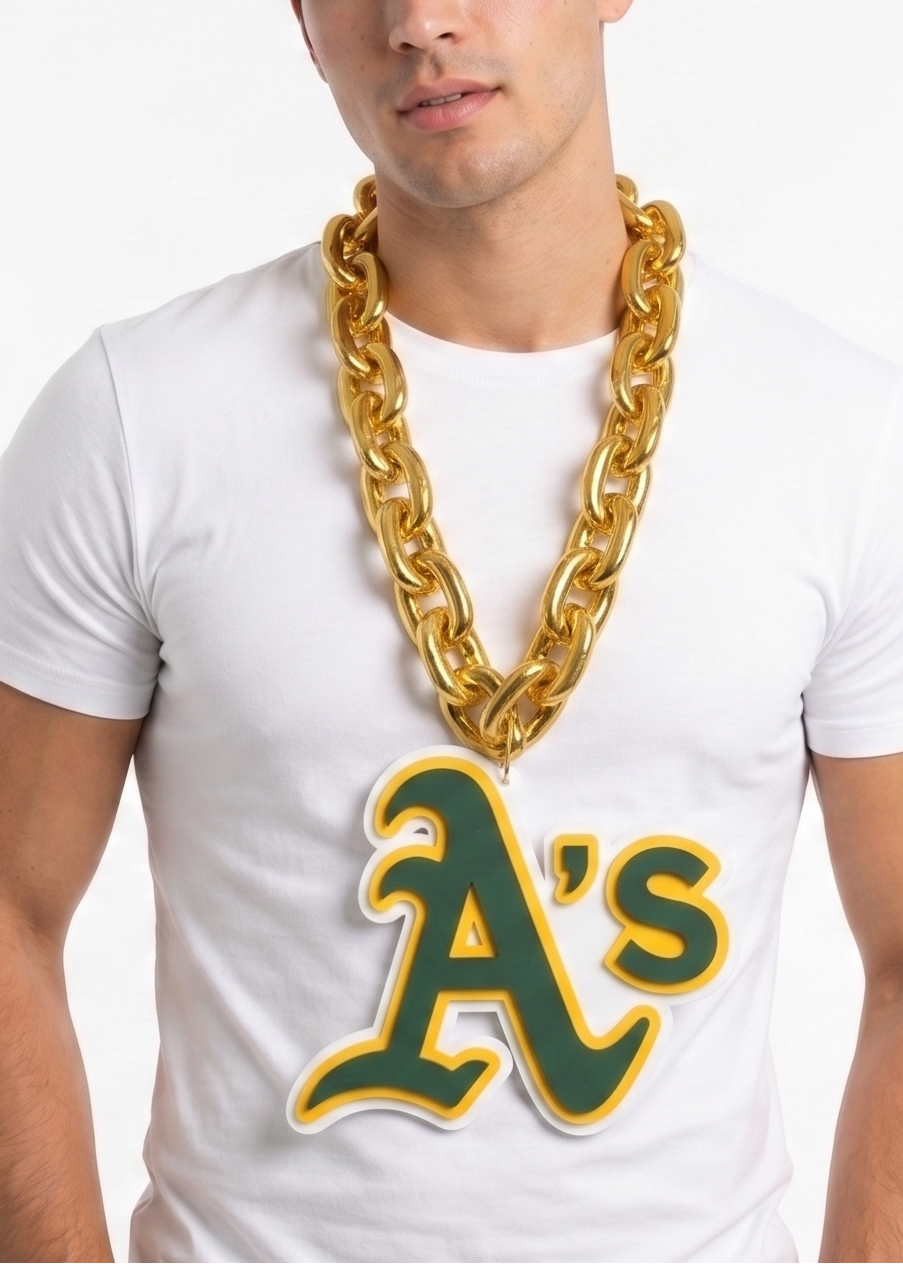 A's Gold Fan Chain