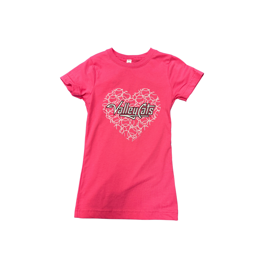 Girls Pink ValleyCats Tee