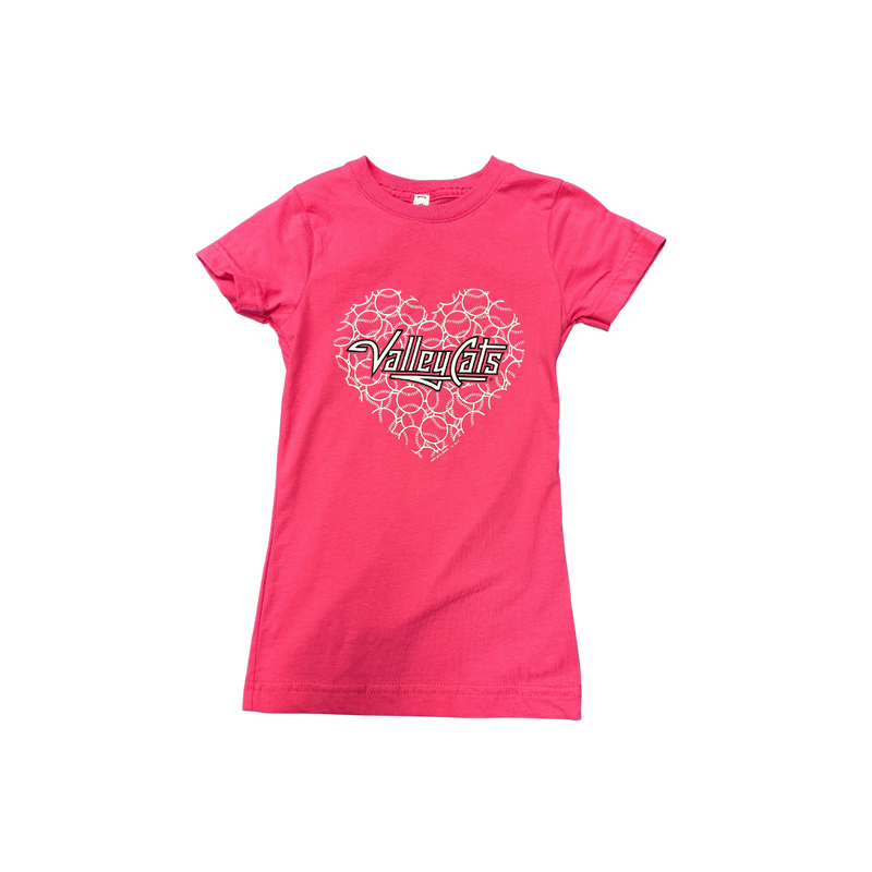 Girls Pink ValleyCats Tee