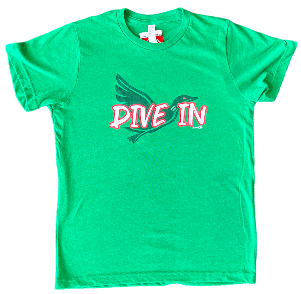 Great Lakes Loons Bimm Ridder Green "Dive In" Tee - Youth
