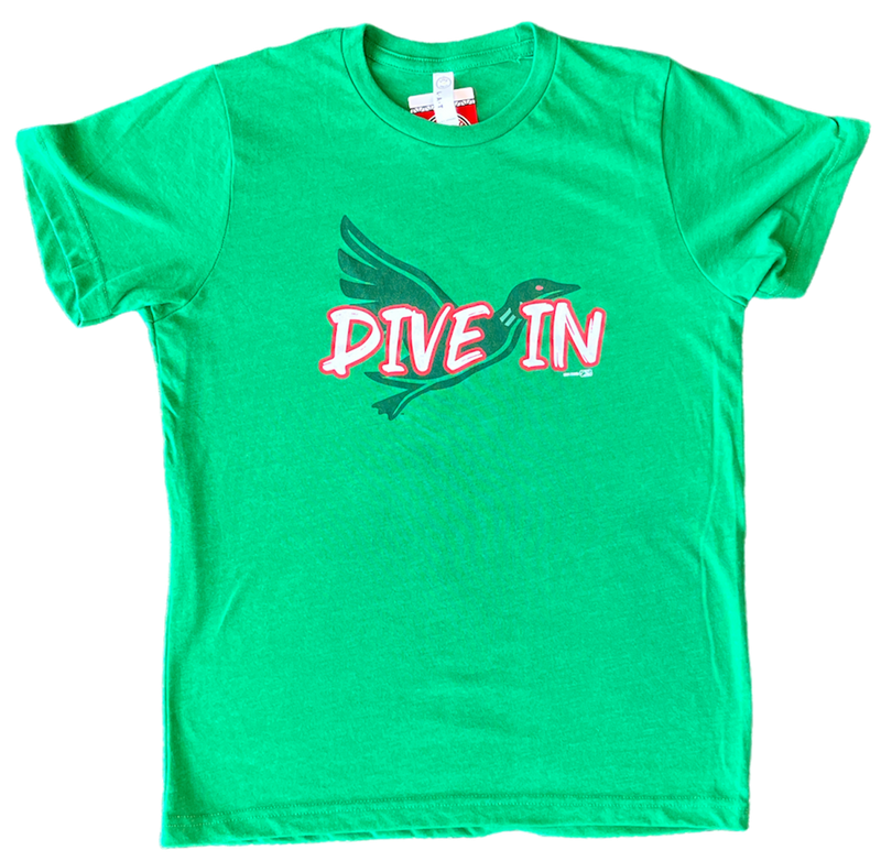 Great Lakes Loons Bimm Ridder Green "Dive In" Tee - Youth
