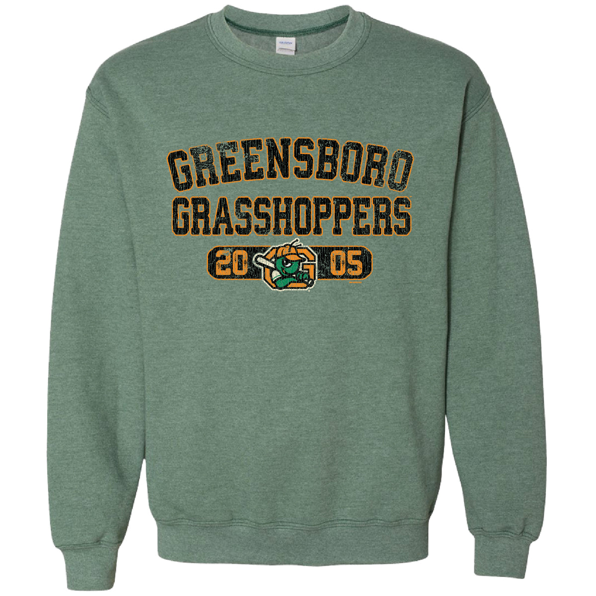 Greensboro Grasshoppers Adult Filbert Crew Fleece