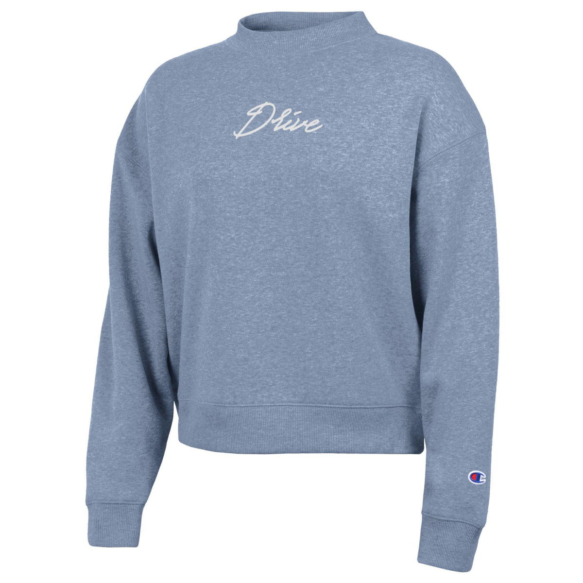Greenville Drive Champion Women's Pale Blue Triumph Fleece Crew