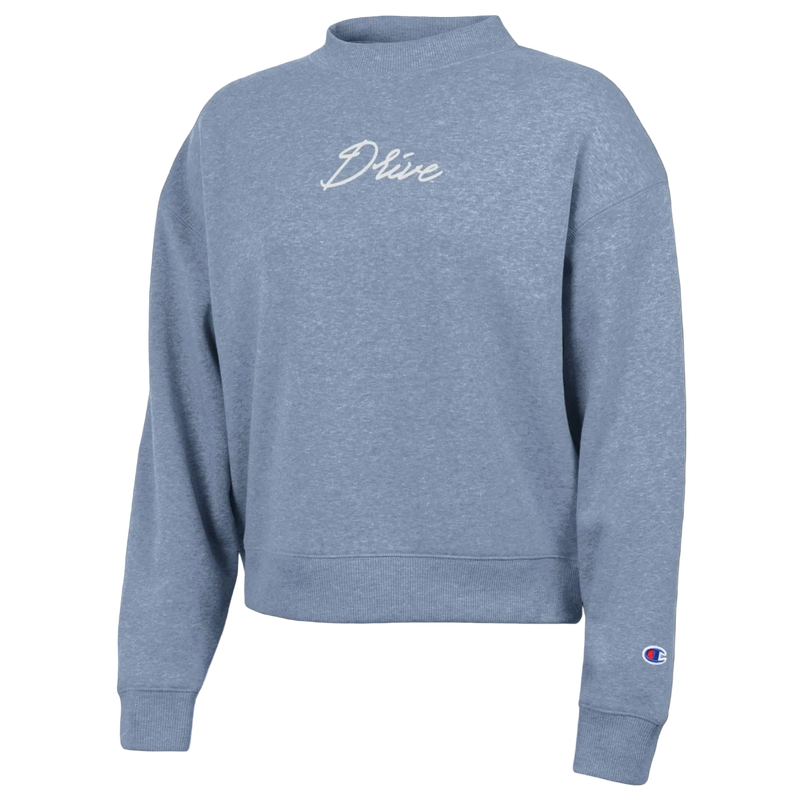 Greenville Drive Champion Women's Pale Blue Triumph Fleece Crew