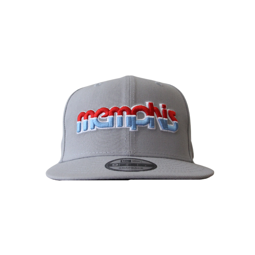 New Era 9Fifty Snapback Gray Script "Memphis" Cap