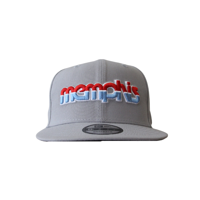 New Era 9Fifty Snapback Gray Script "Memphis" Cap