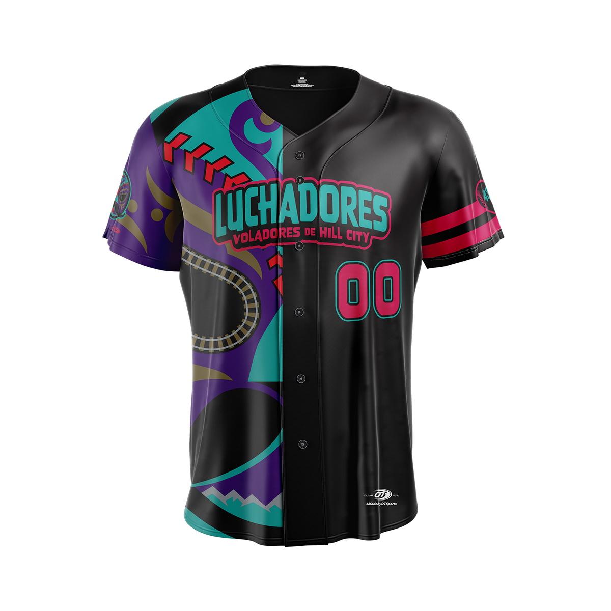 Hill City Howlers Adult Luchadores Copa Sublimated Mask Replica Jersey